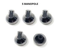 Kit 5 manopole piano cottura Rex Electrolux Aeg Zanussi originale 4055130225