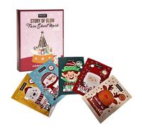 Kit 5 maschere viso in tessuto sence Story Of Glow Regalo natale Formula vegan