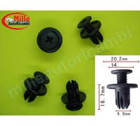 KIT 5 MOLLETTE MOLLA PER MINI R50-R52-R53 2001-2007 CLIP MODANATURE SOTTOPORTA