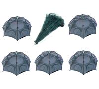 Kit 5 Nasse Trappole Rete 8 Ingressi Cattura Pesci Granchi Gamberi Seppie