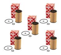 Kit 5 Pezzi Filtro Olio Motore FEBI 24661 per Mercedes E-Klasse Vito Sprinter