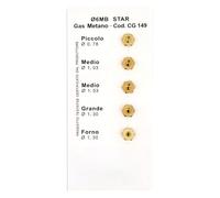 KIT 5 PEZZI UGELLI PER CUCINA GAS METANO Ø 6 MB