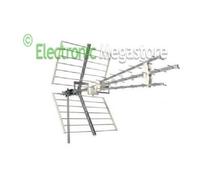 KIT 5 PZ ANTENNA DIGITALE TERRESTRE 21-60 41 ELEMENTI EMME ESSE 100MT CAVO OMAGG