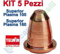 Kit 5 pz Ugelli per Torcia Plasma PX - PX A Ricambio TELWIN Originale 45A 65A 85