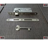 KIT 5 SERRATURE BONAITI PATENT PORTA INTERNA DX/SX INTERAS. 70 ENTRATA 40 NIKEL