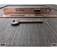 KIT 5 SERRATURE BONAITI PATENT PORTA INTERNA DX/SX INTERAS. 70 ENTRATA 45 BRONZO