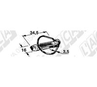 kit 5 spinotti a scatto d= 16X35 Fermatubi 67.039-L Orig. FellaTS 163083 165162