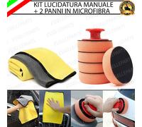 KIT 5 TAMPONI LUCIDATURA A MANO + 2 PANNI MICROFIBRA PER DERBI ATLANTIS 100