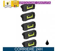 kIT 5 toner compatibile Lexmark 58D2000