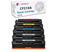 KIT 5 TONER COMPATIBILI A COLORI PER STAMPANTI HP 131X 131A CF210X CF210A per LaserJet Pro 200 Color MFP M251n M251nw M276n M276nw CP1215 CP1515n CM1312 - 2200 COPIE