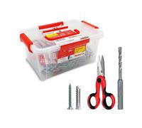 Kit 500 Tasselli + 500 Viti SX Plus 6mm + Punta SDS 570210 - Fischer