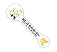 Kit 55 Etichette Adesive Personalizzate Sigillo - Sigillo di garanzia personalizzato adesivo - Grafica 1miele