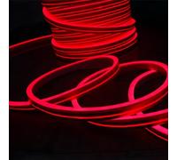 KIT 5m STRISCIA STRIP FLEX LED BOBINA NEON FLESSIBILE TUBO ESTERNO +ALIMENTATORE [EEK: A+]