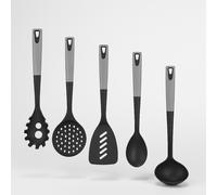 Kit 5pz Utensili Cucina Mestoli in Polipropilene Manico Soft Antiaderenti