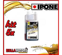 KIT 5X LITRO OLIO IPONE 2T 100% SINTETICO SAMOURAI ( 1 LITRO) - 409720975