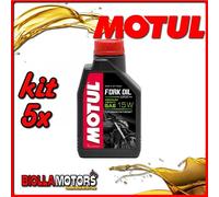 KIT 5X LITRO OLIO MOTUL FORK OIL EXPERT MEDIUM/HEAVY 15W FORCELLA - 5x 105931