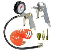 KIT 6 Accessori compressore pistola soffiaggio Gonfiaggio aria compressa