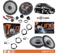 Kit 6 Altoparlanti Hertz K165 X165 Ant/Post+Adattatori e Cavi Casse Peugeot 207