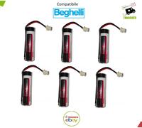 KIT 6 BATTERIE DI RICAMBIO ANTIFURTO BEGHELLI AA LI-ION 3,6 V EVE ER14505