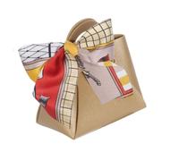 Kit 6 bomboniere a forma di borsetta con foulard portaconfetti sacchetto regalo