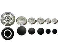 Kit 6 Bruciatori con Piattelli Spartifiamma SMEG 5 Fuochi + Tripla Corona