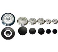 Kit 6 Bruciatori con Piattelli Spartifiamma SMEG 5 Fuochi + Tripla Corona