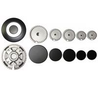 Kit 6 Bruciatori Piattelli Spartifiamma ORIGINALI REX 5 Fuochi + Tripla Corona