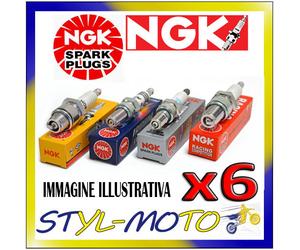KIT 6 CANDELE NGK BKR6EK BMW 323 ti Compact E36/5 2.5 125 kW M52 B25 1997