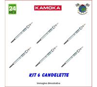 Kit 6 candelette Kamoka per BMW 7 E65 E66 E67 730 X6 E71 E72 xDrive X5 E70 3.0 E
