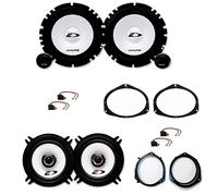 Kit 6 CASSE Alpine FIAT GRANDE PUNTO /OPEL CORSA D 165MM 130MM Sxe1750S+Sxe1325S