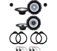 Kit 6 Casse ALPINE SXE-1750S + SXE-1725S Anteriori e Posteriori per Audi A3 dal 2004 al 2012, Audi A4 B6 e B6 AVANT dal 2001 a 2005, Audi A4 B7 e B7 AVANT dal 2004 a 2008 con 4 Supporti e 4 Connettori