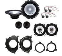 Kit 6 casse Alpine SXE1750S + SXE1325S per Renault Clio IV dal 2013 al 2021 + 4 Supporti Anteriori + Posteriori + 4 Connettori