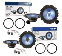 Kit 6 Casse Altoparlanti Alpine Anteriori e Posteriori per Citroen DS4 da 2011