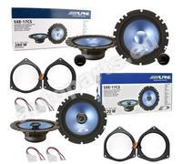Kit 6 Casse Altoparlanti Alpine Anteriori e Posteriori per Toyota Auris (E15)