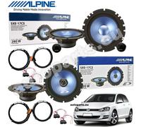 Kit 6 Casse Altoparlanti Alpine Anteriori Posteriori per Volkswagen Golf 7 (VII)