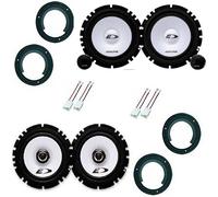 Kit 6 Casse altoparlanti Alpine per Suzuki/Fiat Sedici con adattatori e supporti