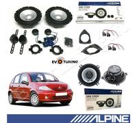 Kit 6 Casse Altoparlanti Anteriori e Posteriori ALPINE per Citroen C3 2001>2008