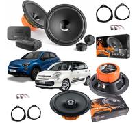 Kit 6 Casse Altoparlanti Hertz Ant+Post Adattatori per Fiat 500L dal 2012