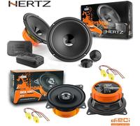 Kit 6 Casse Altoparlanti Hertz DSK165.3 DCX 100.3 Ant+Post per Fiat Punto 188