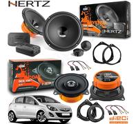 Kit 6 Casse Altoparlanti Hertz DSK165.3 DCX 100.3 Ant+Post per Opel Corsa D-E
