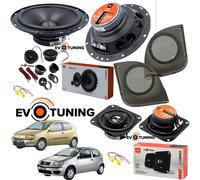 Kit 6 Casse Altoparlanti JBL Stage1 Ant+Post + Tasche e Cavi per Fiat Punto 188