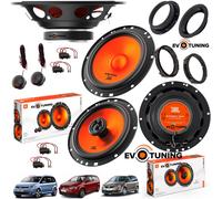 JBL Stage1 GEN2 62CF - 6.5 Inch (165mm) 2-Way Component Car Speakers - 80W RMS - 240W Peak - Set of 2 Woofers + 2 Tweeters Audio - With Grilles - Compact Fit - OEM Upgrade