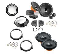 Kit 6 Casse Compatibile con Fiat Panda 2003-2012 Seconda Serie Con Supporti Tweeter Adattatori Altoparlanti ANTERIORE e POSTERIORE connettori inclusi