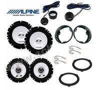 Kit 6 casse Ford S-Max Alpine con adattatori e supporti 165 mm