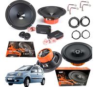 Kit 6 Casse Hertz Ant+Post per Fiat Panda II 169 +Adattatori e Griglie Tweeter