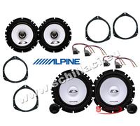 Kit 6 casse per FIAT 500L 500X cinquecento Alpine con adattatori e supporti