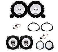 Kit 6 casse per FIAT GRANDE PUNTO Alpine 165MM 130MM con adattatori e supporti