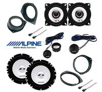 Alpine Kit 6 Casse Fit FIAT PANDA 312 Anteriore e Posteriore Altoparlanti Auto