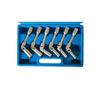 KIT 6 CHIAVI BUSSOLA SNODATE PER CANDELETTE AUTO DIESEL DA 8 A 16 MM 3/8" 160MM