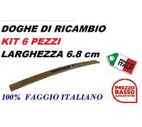 KIT 6 DOGHE LETTO PER RETI LETTO IN LEGNO-TUTTE LE MISURE-LARGHEZZA 6.8 cm